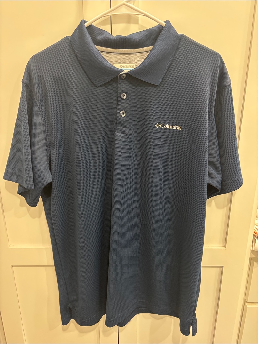 Columbia Men’s Navy Blue Polo with Embroidered Logo